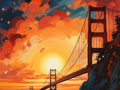 Golden Gate Bridge River