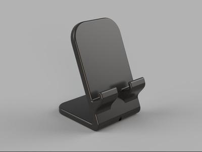 Phone holder and charge station