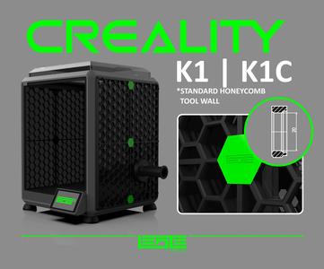 CREALITY K1 | K1C | K1SE - HONEYCOMB STORAGE WALL (STANDARD)