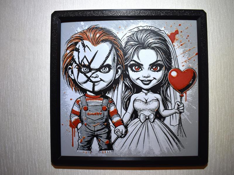 Chucky and his Bride Hueforge