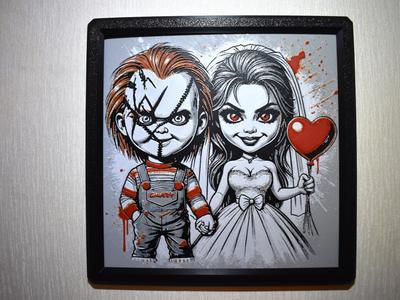 Chucky and his Bride Hueforge