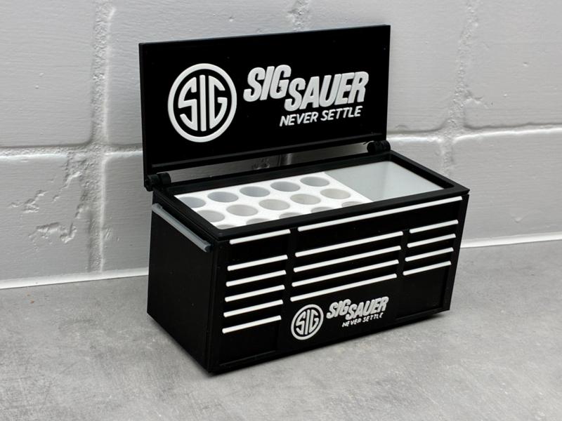 Sig Sauer gun inspired desk toolbox pen holder