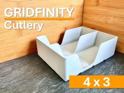 4x3 Gridfinity Besteckorganizer