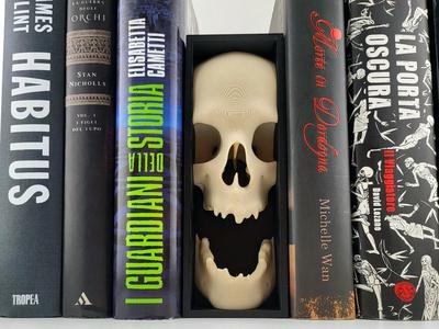 book nook skull horror style