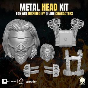 Metal Head Kit 3D printable File For Action Figures