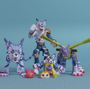 Digimon - Gabumon Evolution Line