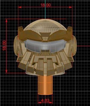 Transformers Head sculpt Lead Foot Top Spin
