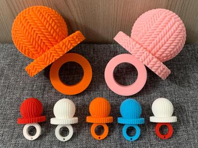 Baby Pacifier Keychain Crochet