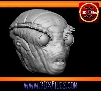 Star wars Head sculpt - Mimbanese - Black Series - Hottoys - 1:12 and 1:6 Scale- Action Figure