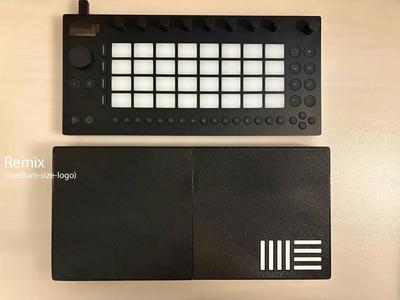 Logo and bolt-on remix of the protective cover for Ableton Move   