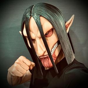 Eren Final Form Head  Wearable - With Hair - Attack On Titan