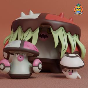 Pokemon - Foongus Amoongus and Brute Bonnet