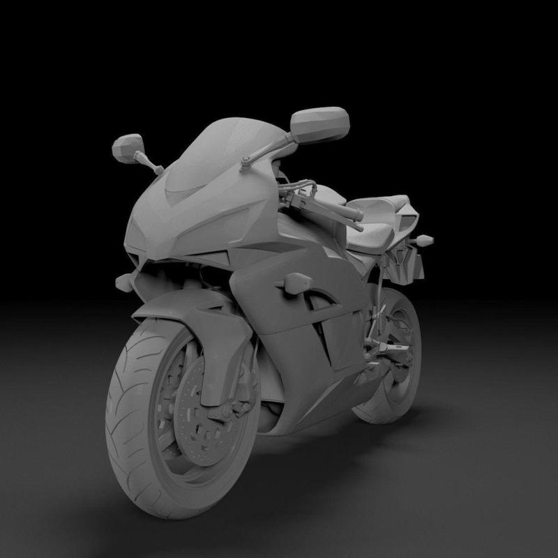 MOTORCYCLE HON-DA CBR 1000RR FIREBLADE 2005-2007 3D MODEL