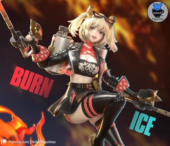Burnice - Zenless Zone Zero Game Figure for 3D Printing