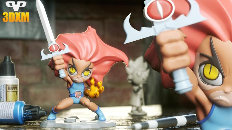 Lion-O Chibi STL for 3D Printing ChibiSTL 3DXM