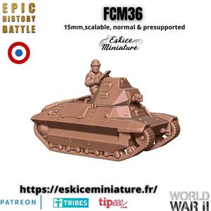 FCM36 french tank - 15mm for EHB