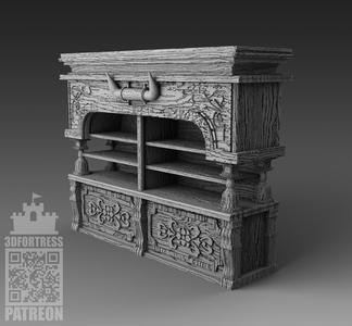 The bar cabinet