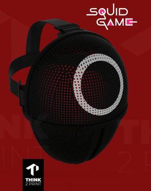MASK- MASK SQUID GAME - SQUID GAME SOLDIER MASK - SQUID GAME SOLDIER MASK FANART (NON FOLDABLE) - COSPLAY - SQUID GAME SOLDIER MASK