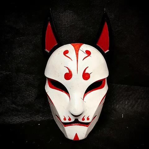 Aragami 2 Mask - Kitsune Mask - Halloween Cosplay