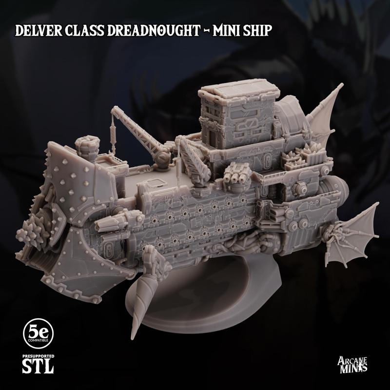 Delver Class Dreadnought - Mini-Ship