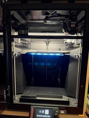 Core One Nozzle Wiper - Remix (LED Bar friendly,  M3 threaded inserts)   