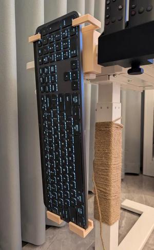 Clamping Keyboard Holder for Desks or Tables   
