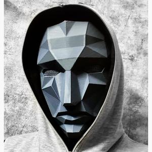 Squid Game Mask - Polygon Front Mask With Stand Base
