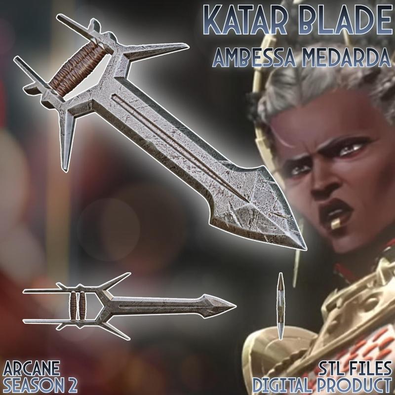 Ambessa Medarda Katar Cosplay Blade Arcane League Of Legends