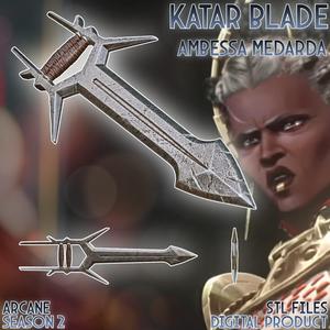 Ambessa Medarda Katar Cosplay Blade Arcane League Of Legends