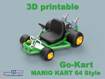 Mario Kart 64 Style Go-Kart - For San-Ei Plushs and Amiibos