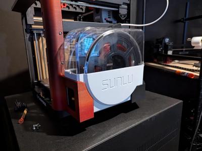 Flashforge 5M (not pro) Mount for Sunlu S1 filament dryer   