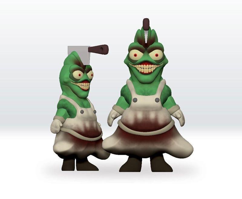 The Gaslight District 3D Model Ken The Butcher STL file 3D Model
