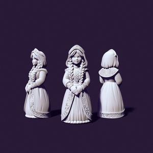 snow maiden for printing and casting