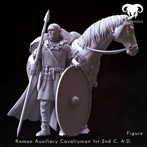 Figure & Horse - Roman Auxiliary  Cavalryman 1st-2nd C. A.D. Horsemen of Antiquity!