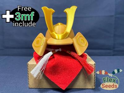 Kabuto Doll, Samurai helmet ornament   