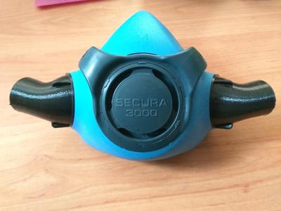 Secura 3000 2000 half mask Symmetrical DAR filter adapter ambu