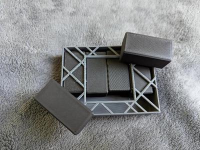 Brick puzzle box, aka Quadro puzzle   