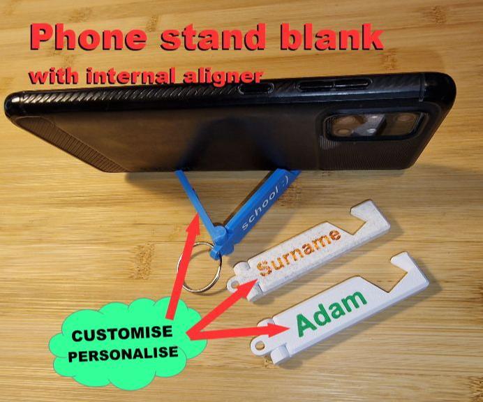 Foldable Phone Stand template- keychain/keyring