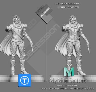 Destiny 2 - Cayde 6 - Full Character - Low Poly - Hi Poly in description