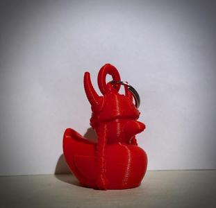 Viking Duck Keychain