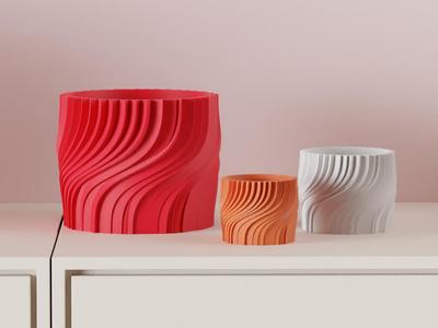 Elegant Flowing Plant Pot. Modern Planter