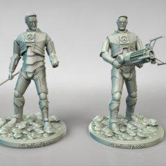 Gordon Freeman 3D Printing Figurines | Static