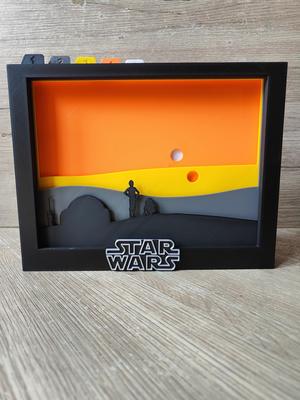 Star Wars Tatooine Shadow Box (A)