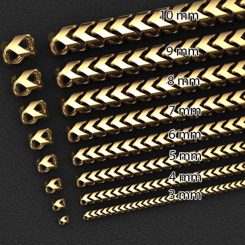 8 SIZE FRANCO LINK CHAIN COLLECTION