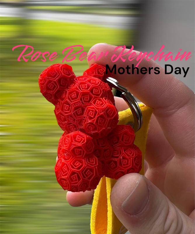 Rose Bear Keychain Edition ( Mother's Day )