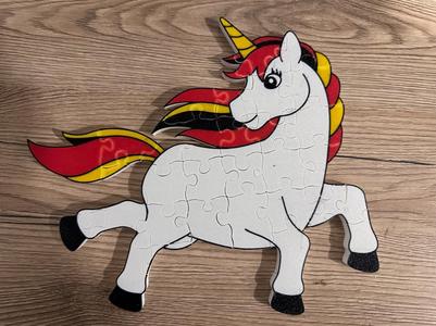 Unicorn 3D puzzle 