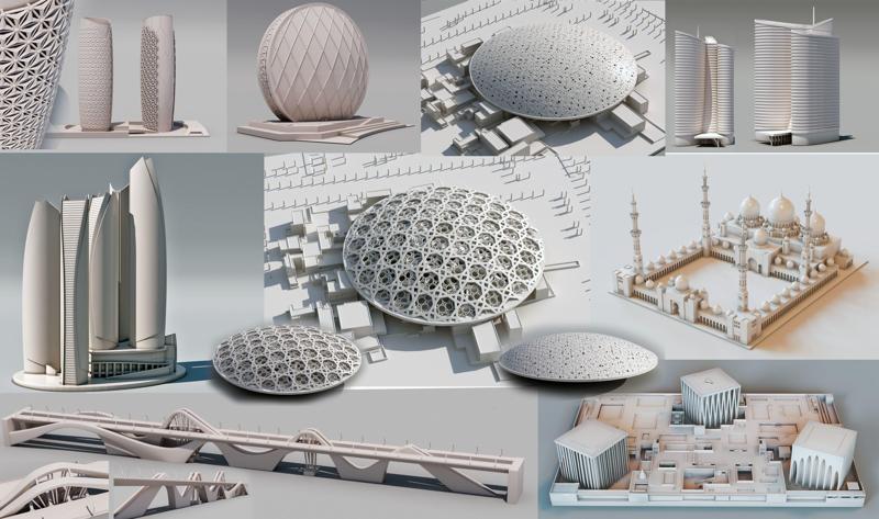 Abu dhabi Buildings - landmarks collection