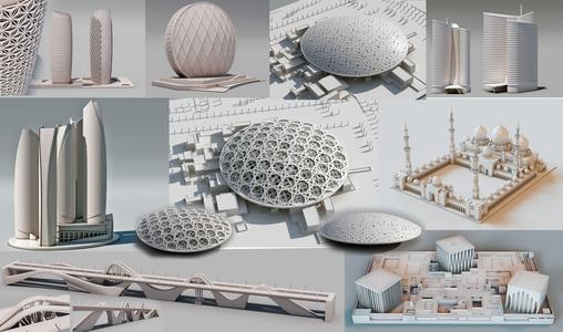 Abu dhabi Buildings - landmarks collection