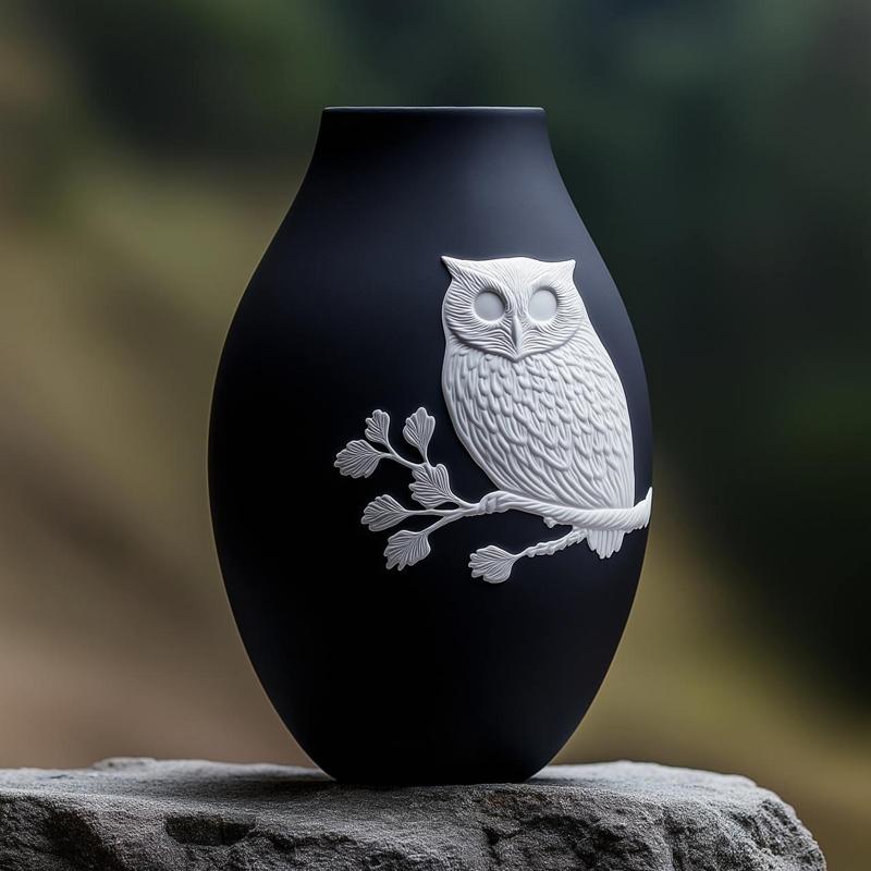 Wise Owl Vase – A Symbol of Wisdom & Elegance