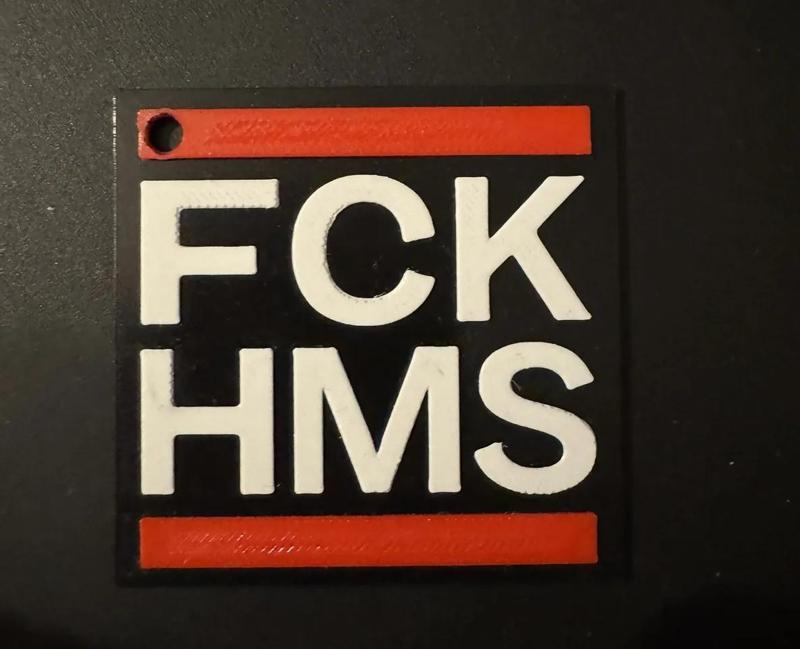 FCK HMS Keychain   